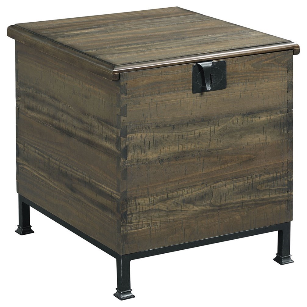 Hammary Hammary Hidden Treasures Rustic Milling Chest End Table with
